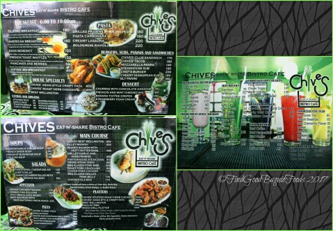 Baguio Chives Bistro Cafe - Eat 'n Share menu